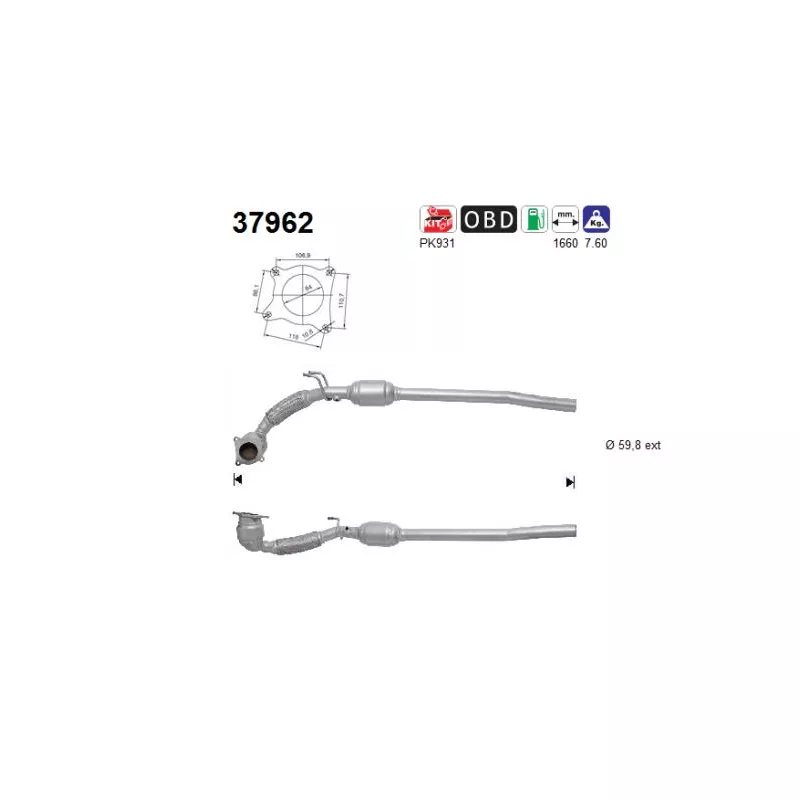 Catalyseur AS 37962