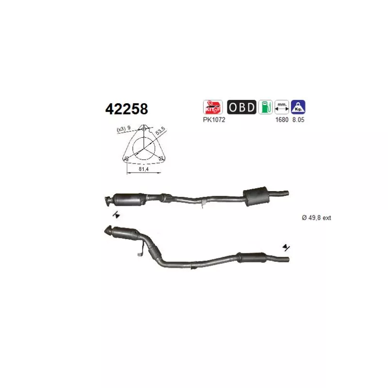 Catalyseur AS 42258