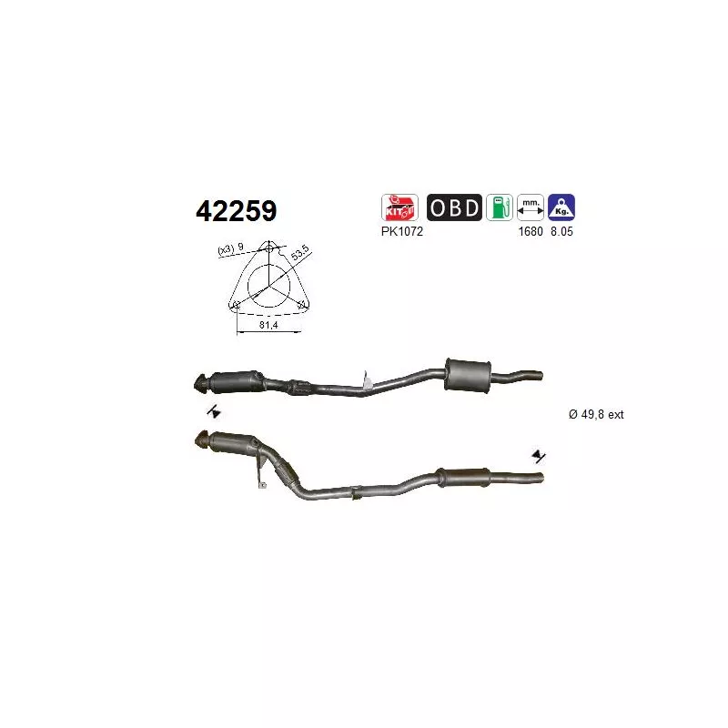 Catalyseur AS 42259