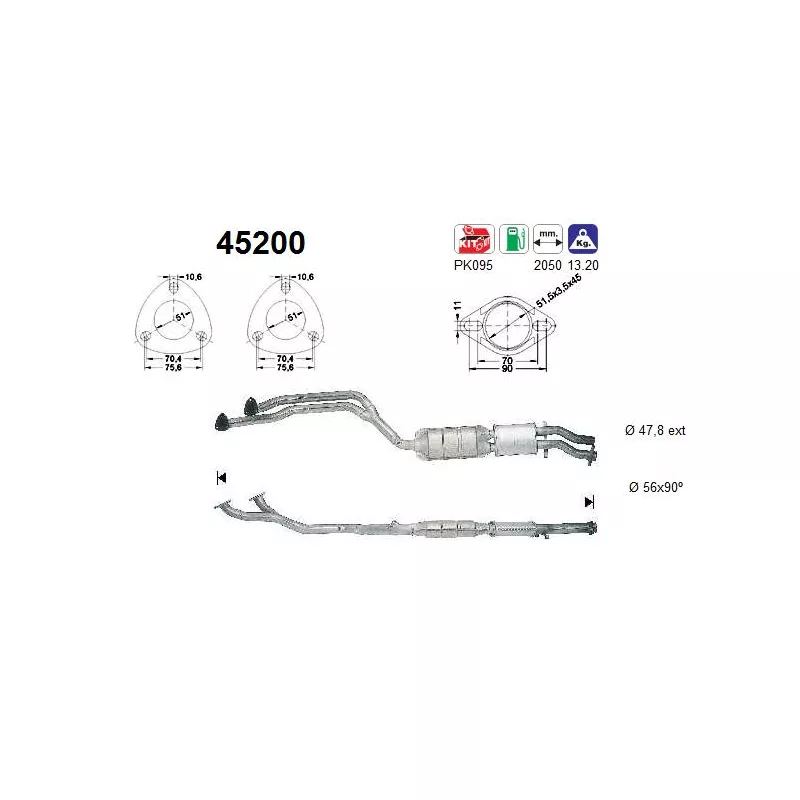 Catalyseur AS 45200