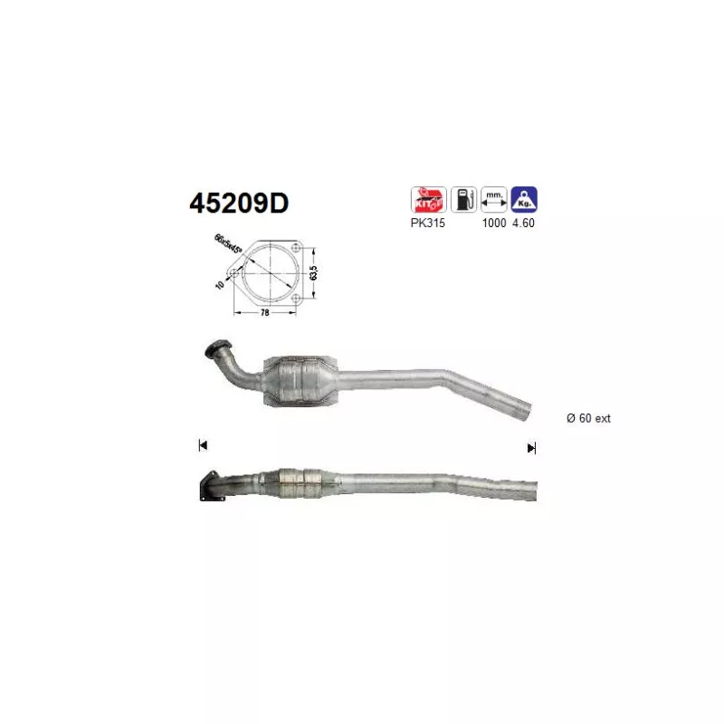 Catalyseur AS 45209D