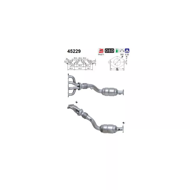 Catalyseur AS 45229