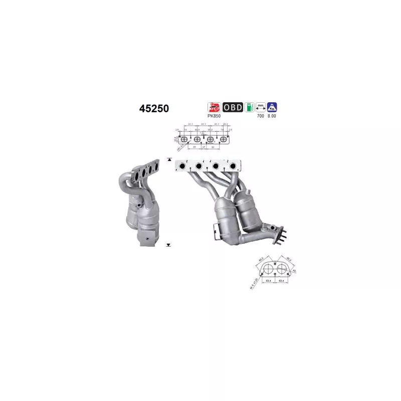 Catalyseur AS 45250