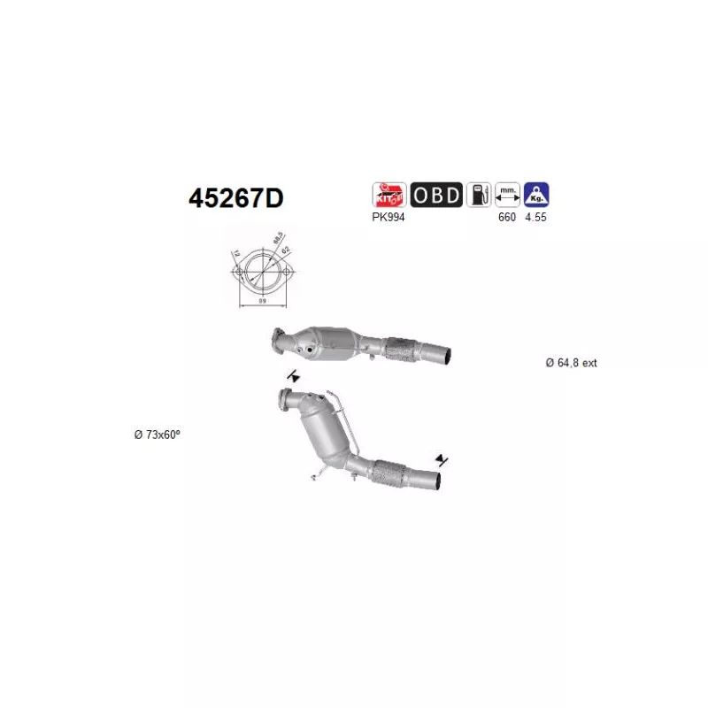Catalyseur AS 45267D