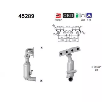 Catalyseur AS 45289