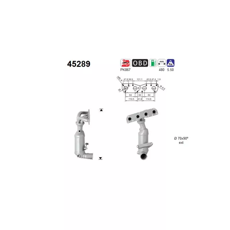 Catalyseur AS 45289