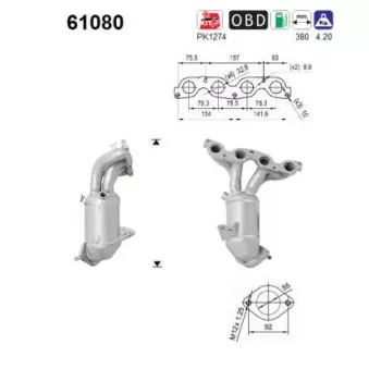 Catalyseur AS 61080