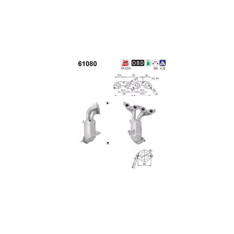 Catalyseur AS 61080