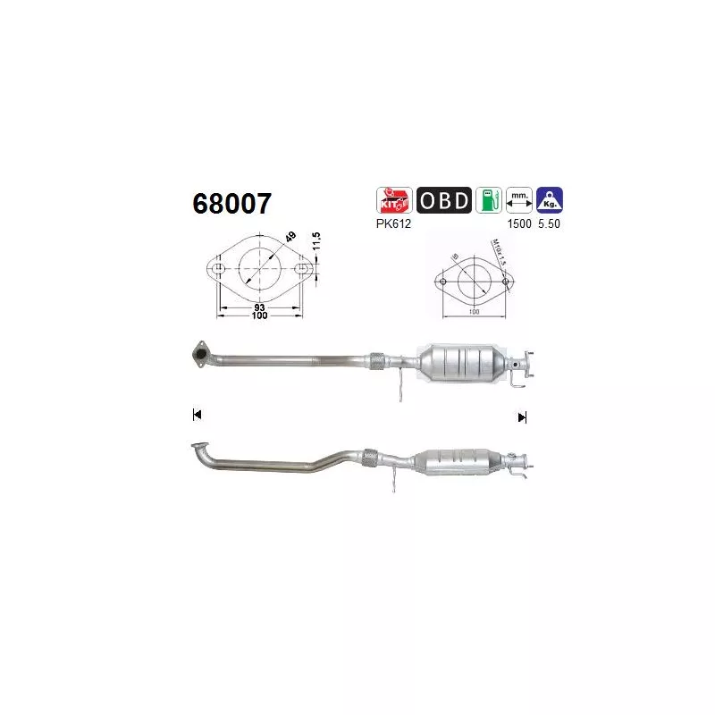 Catalyseur AS 68007