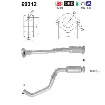 Catalyseur AS 69012