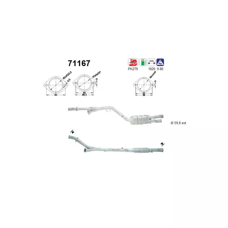 Catalyseur AS 71167