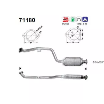 Catalyseur AS 71180