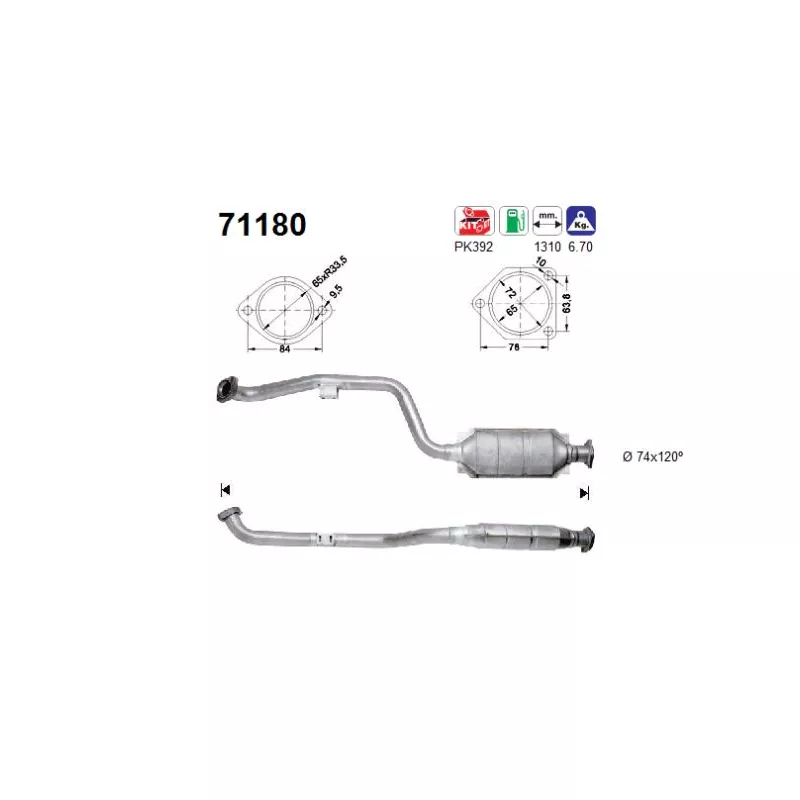 Catalyseur AS 71180