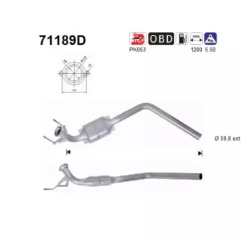 Catalyseur AS 71189D