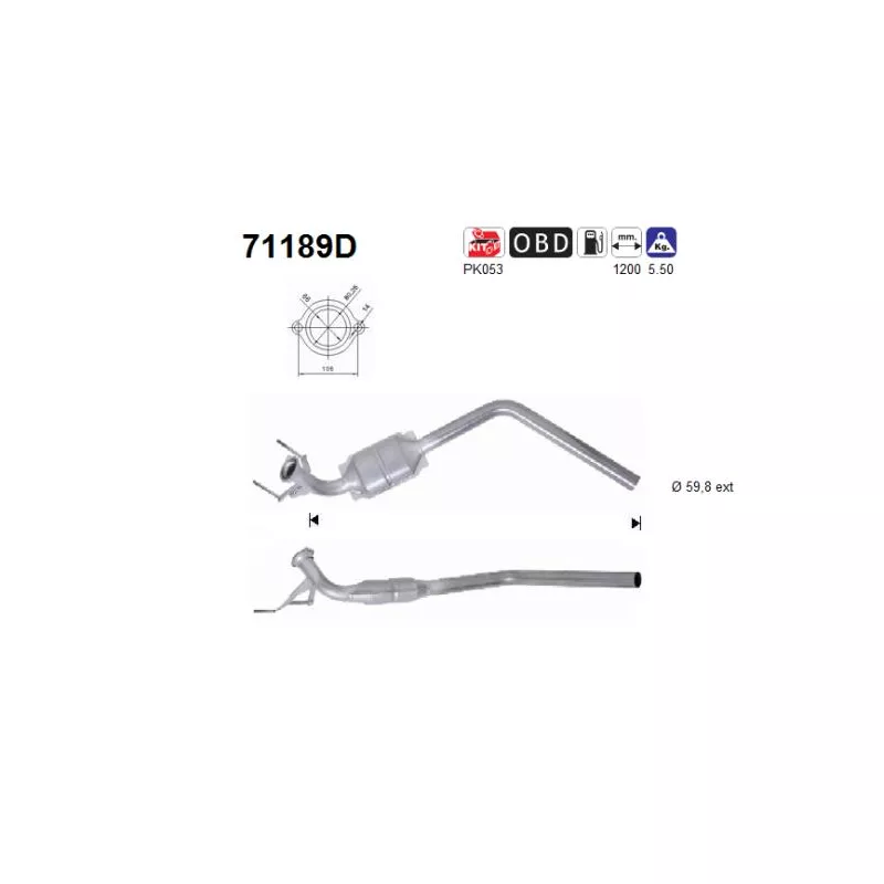 Catalyseur AS 71189D