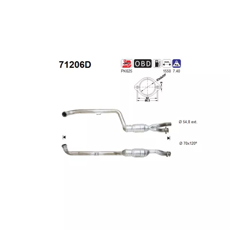 Catalyseur AS 71206D