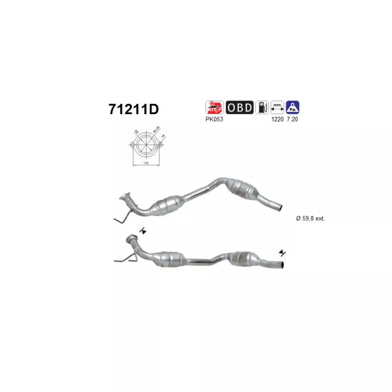 Catalyseur AS 71211D