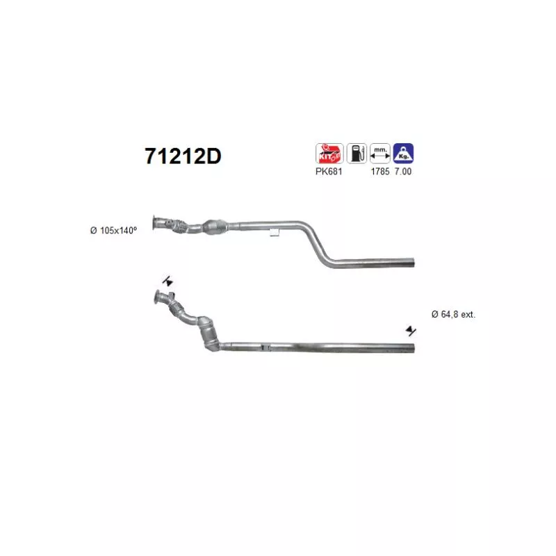 Catalyseur AS 71212D