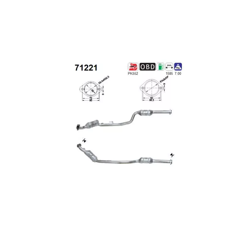 Catalyseur AS 71221
