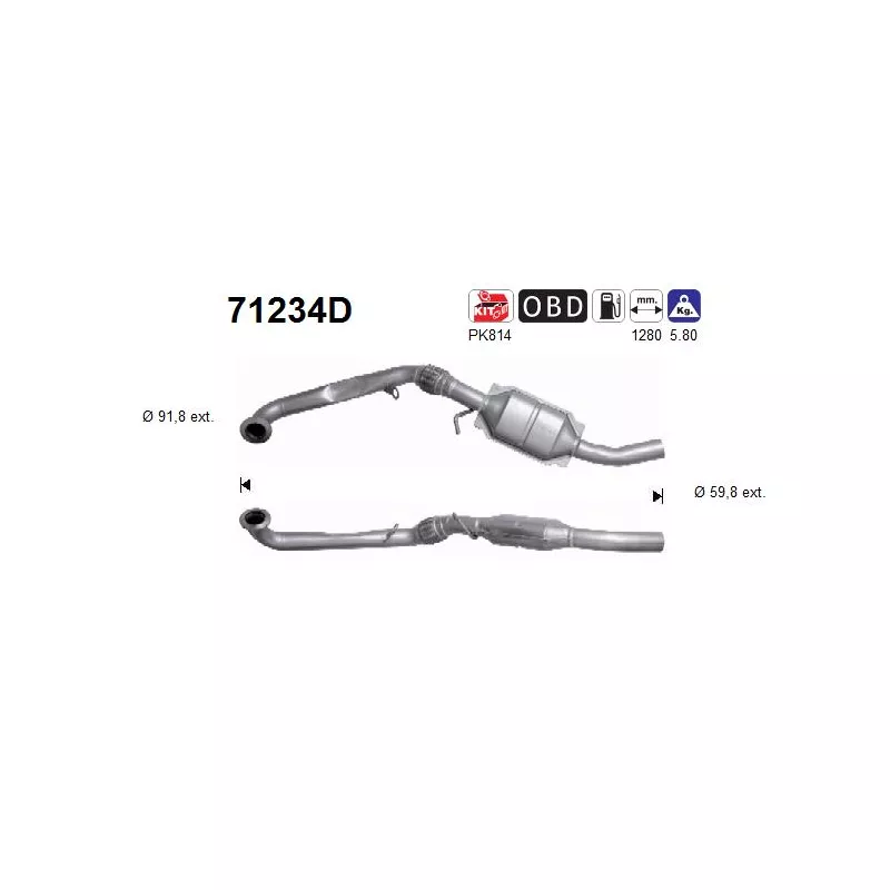 Catalyseur AS 71234D