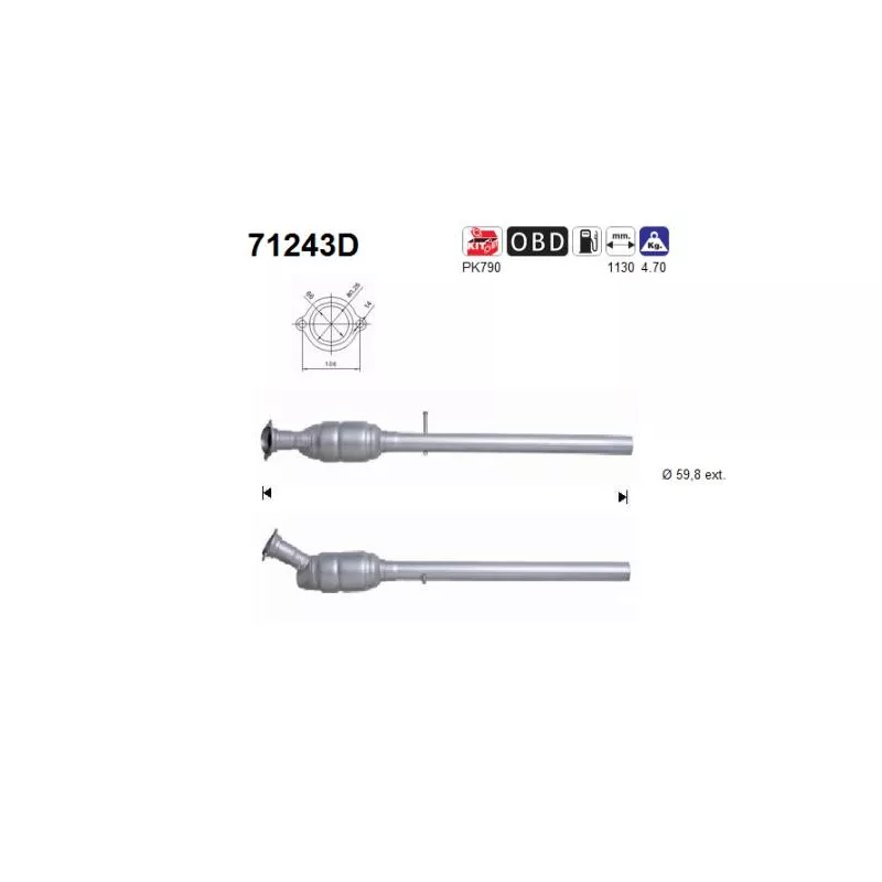 Catalyseur AS 71243D