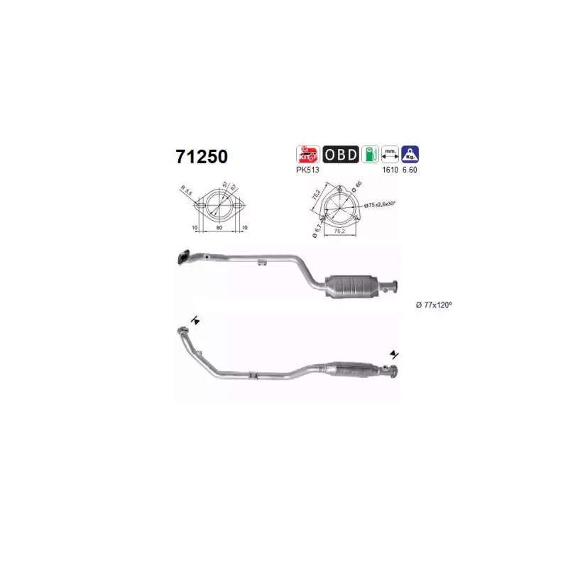 Catalyseur AS 71250