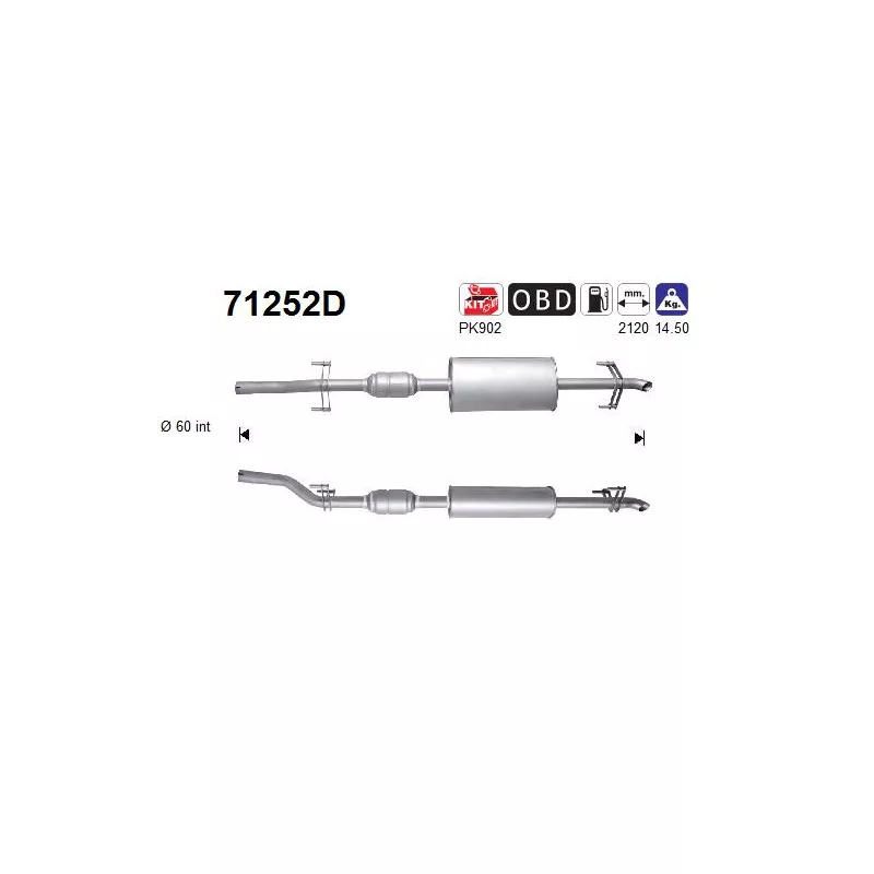 Catalyseur AS 71252D