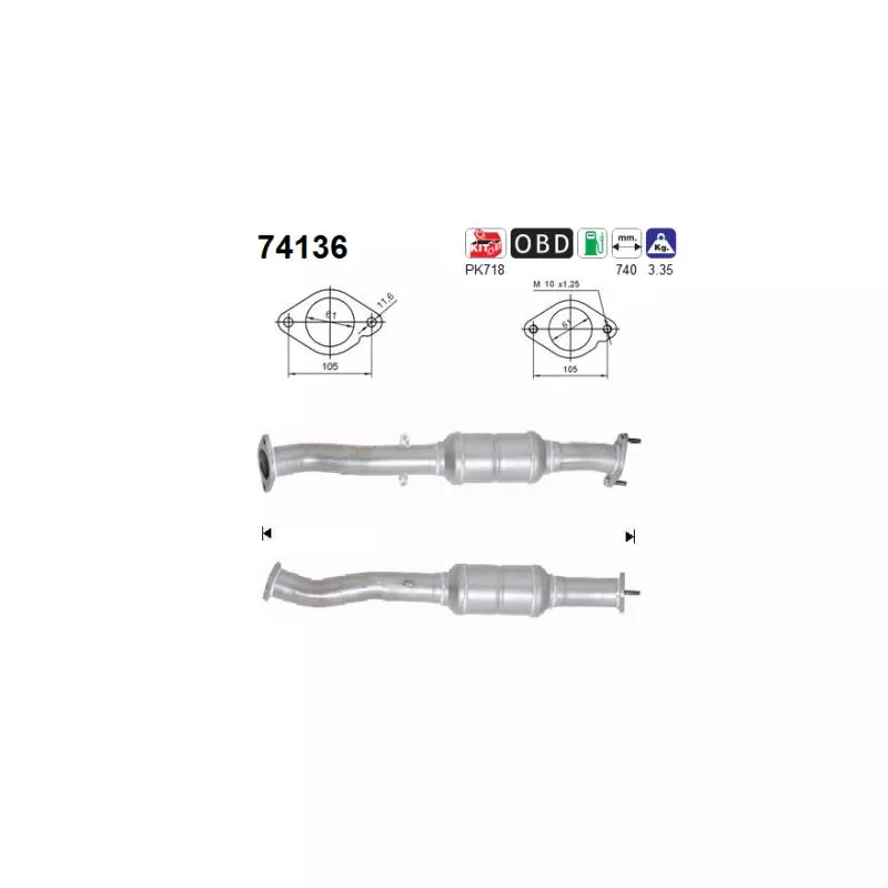 Catalyseur AS 74136