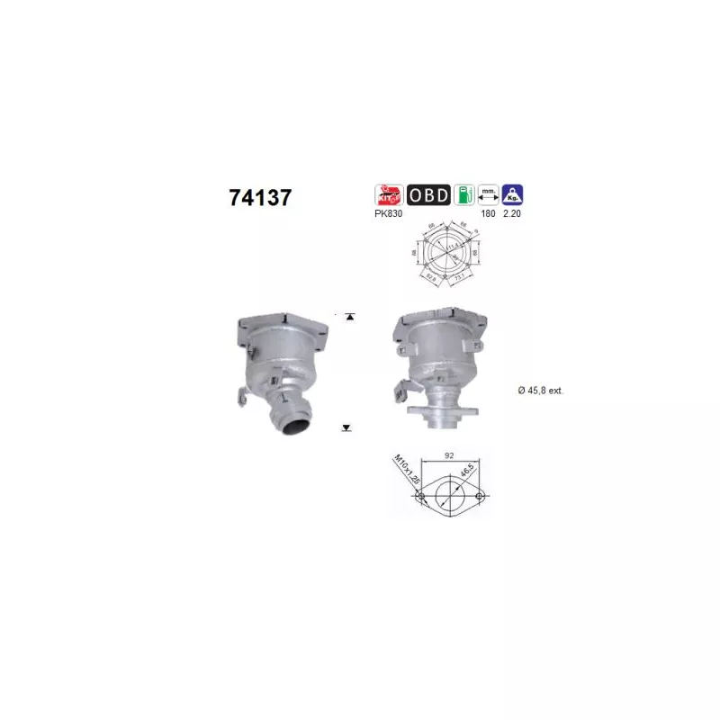 Catalyseur AS 74137