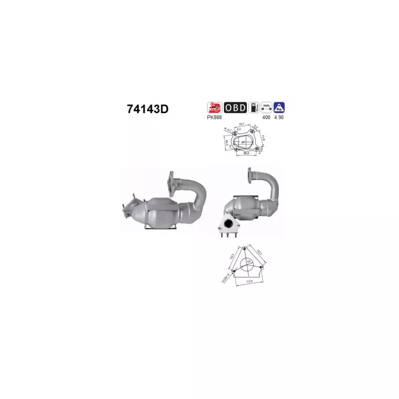 Catalyseur AS 74143D