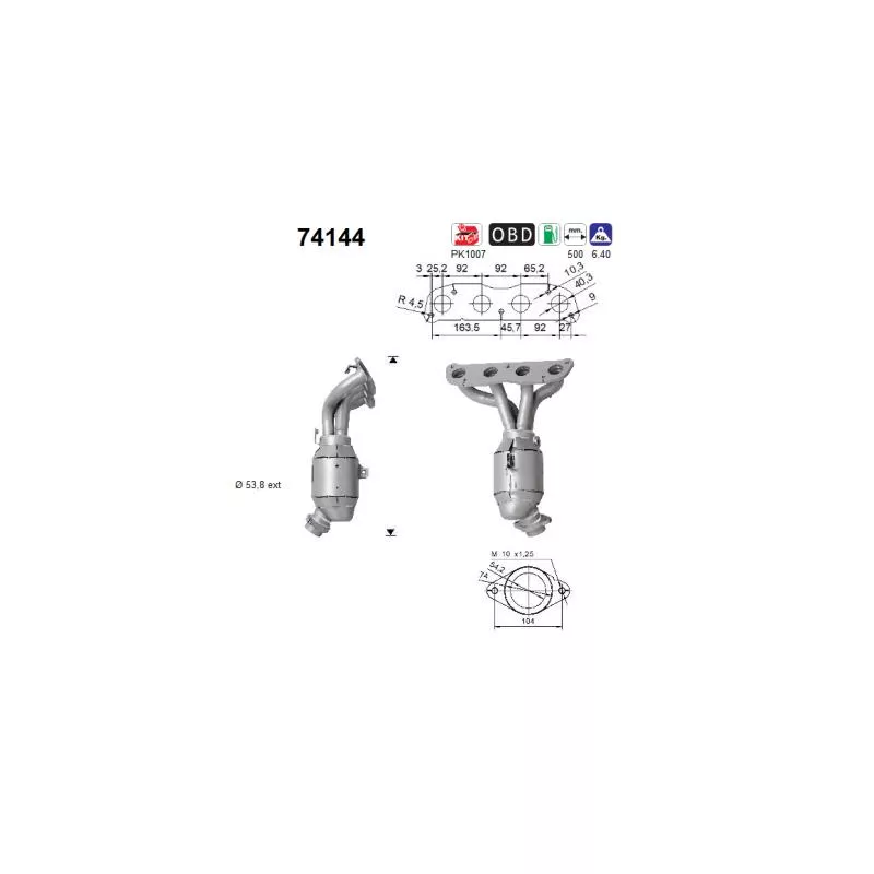Catalyseur AS 74144