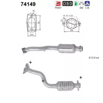 Catalyseur AS 74149