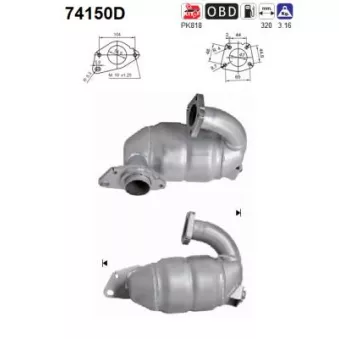 Catalyseur AS 74150D