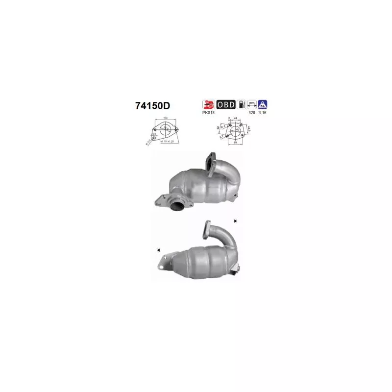 Catalyseur AS 74150D