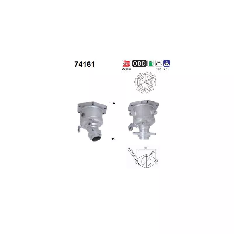 Catalyseur AS 74161