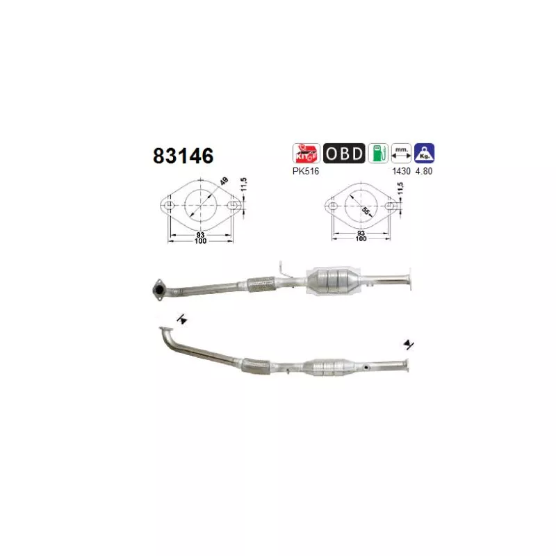 Catalyseur AS 83146