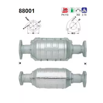 Catalyseur AS 88001