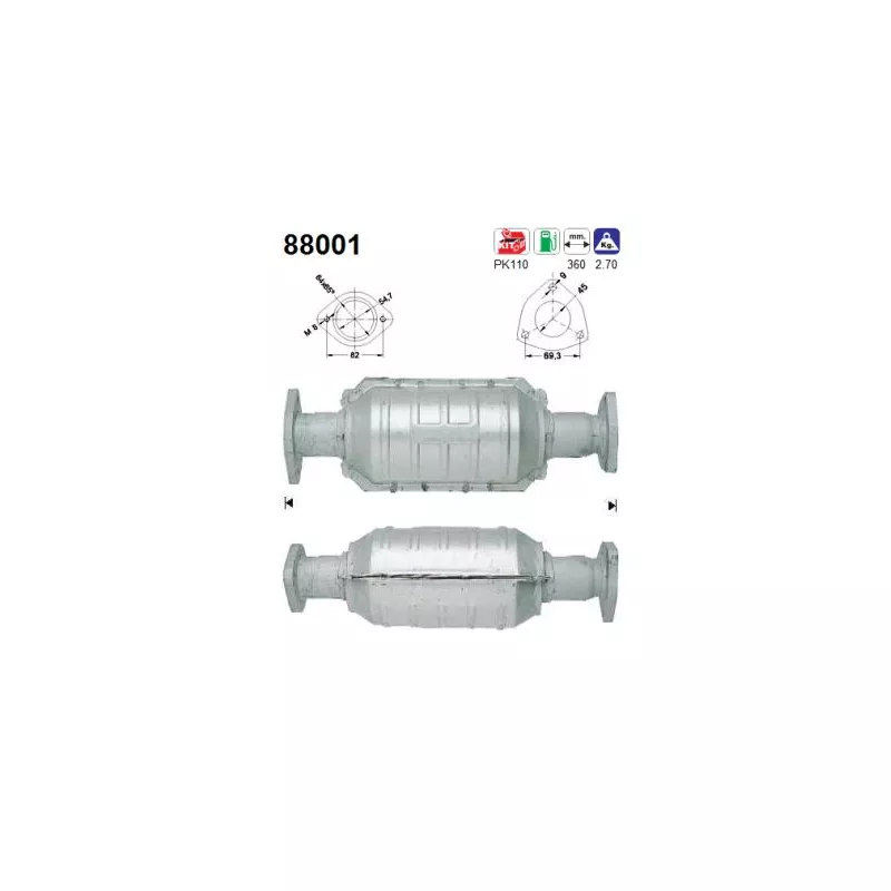 Catalyseur AS 88001