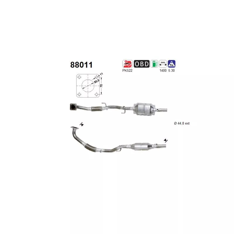 Catalyseur AS 88011