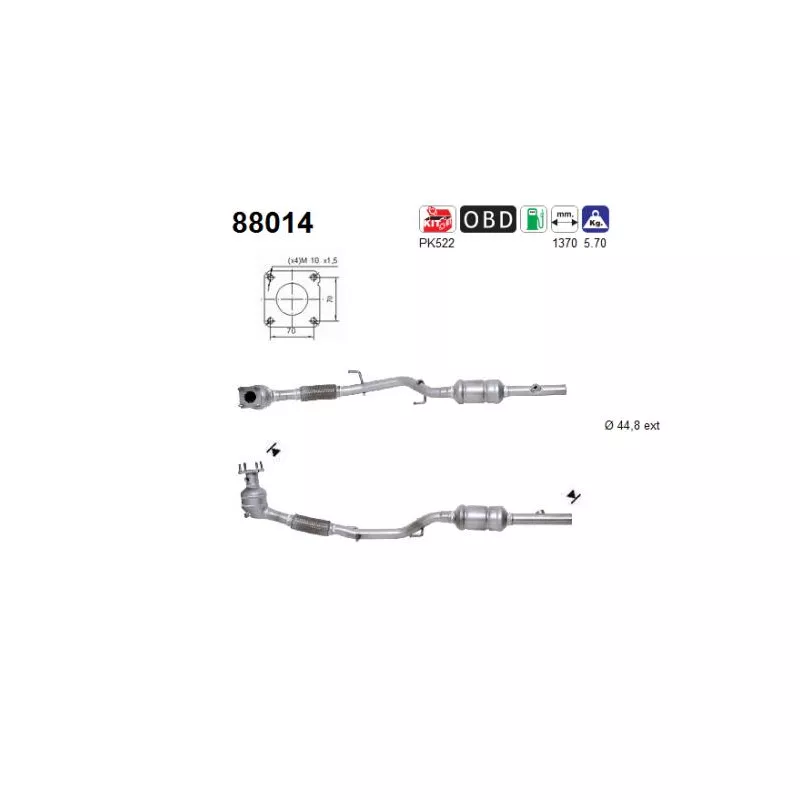 Catalyseur AS 88014