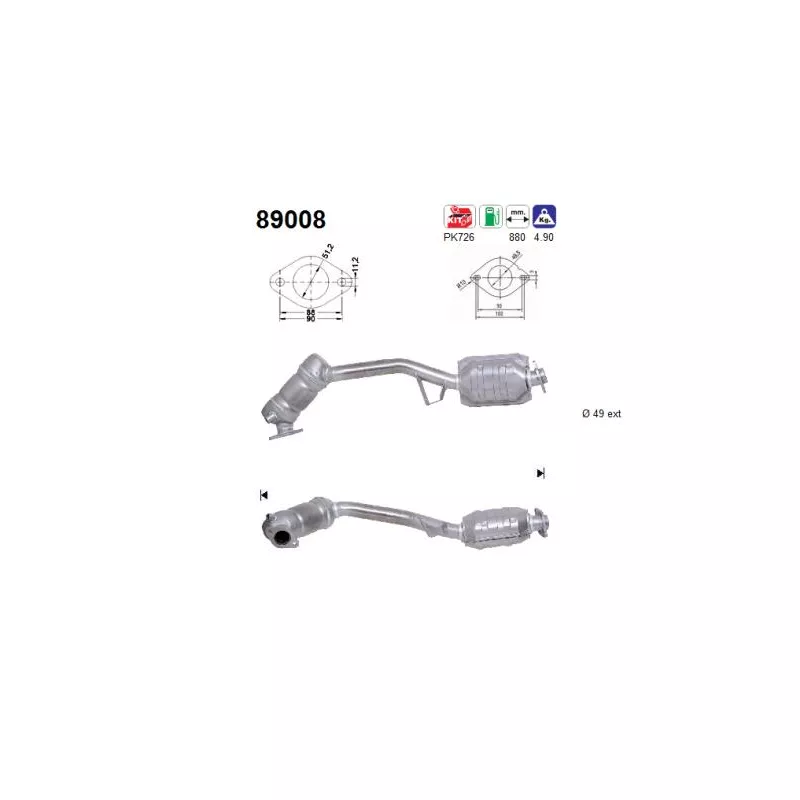 Catalyseur AS 89008