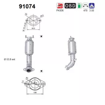 Catalyseur AS 91074