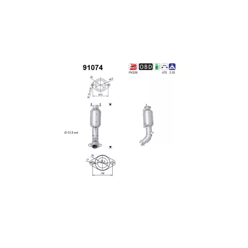 Catalyseur AS 91074