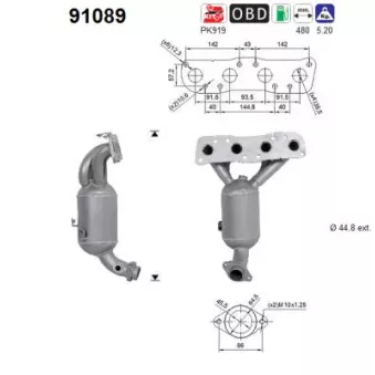 Catalyseur AS 91089