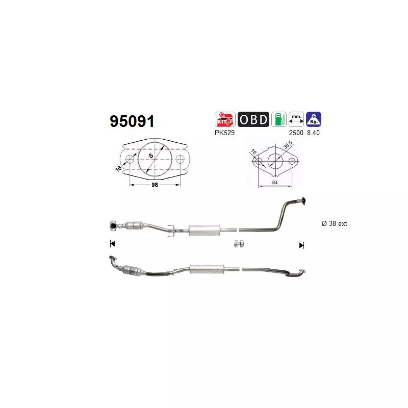Catalyseur AS 95091