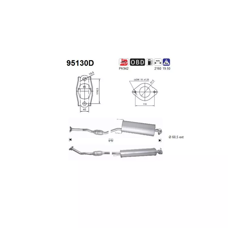 Catalyseur AS 95130D
