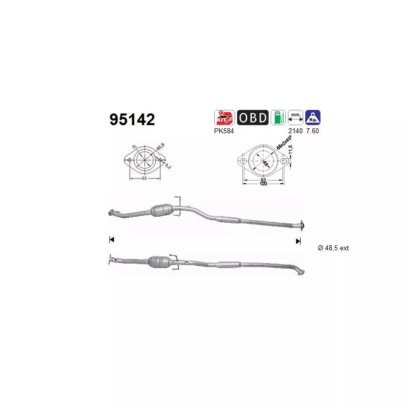 Catalyseur AS 95142