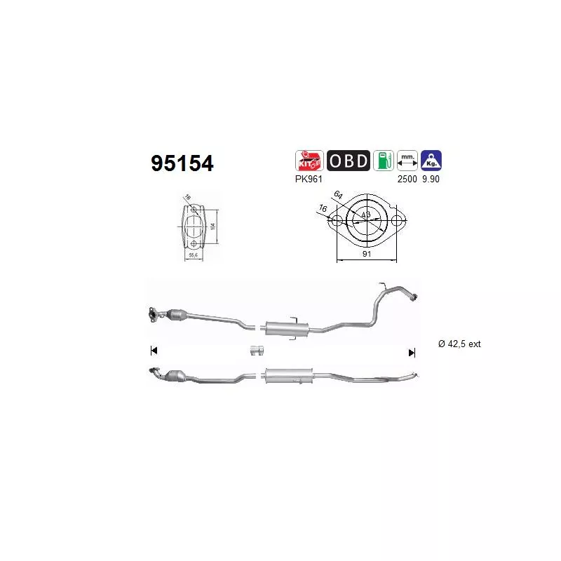 Catalyseur AS 95154