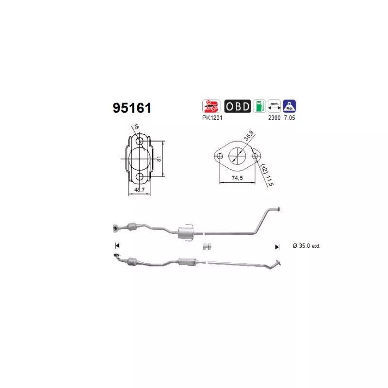 Catalyseur AS 95161