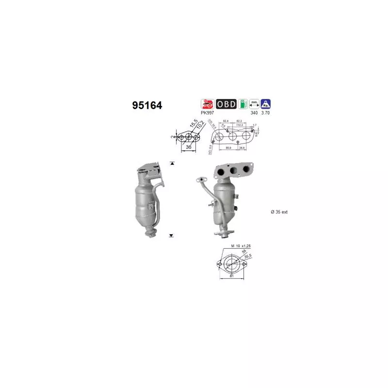 Catalyseur AS 95164